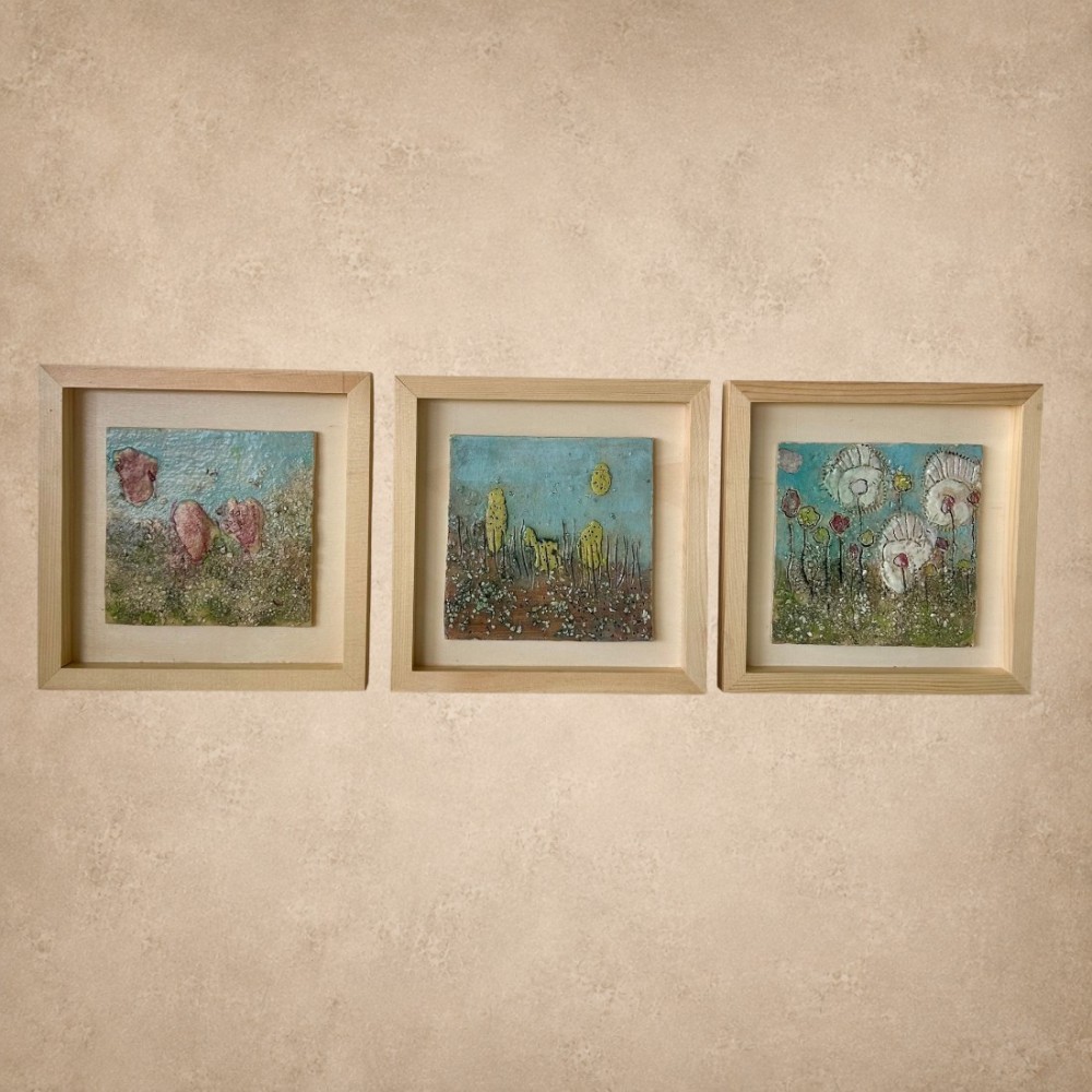 Dessert Flowers wall hanging set