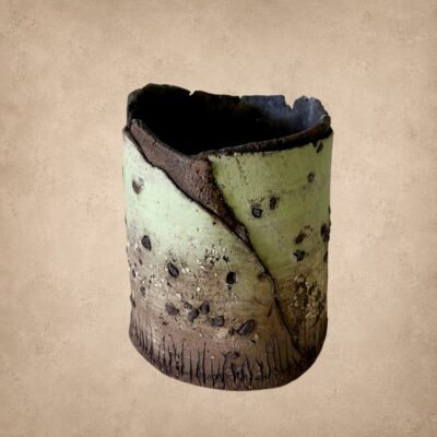 Layered piece ceramic vessel exhibit