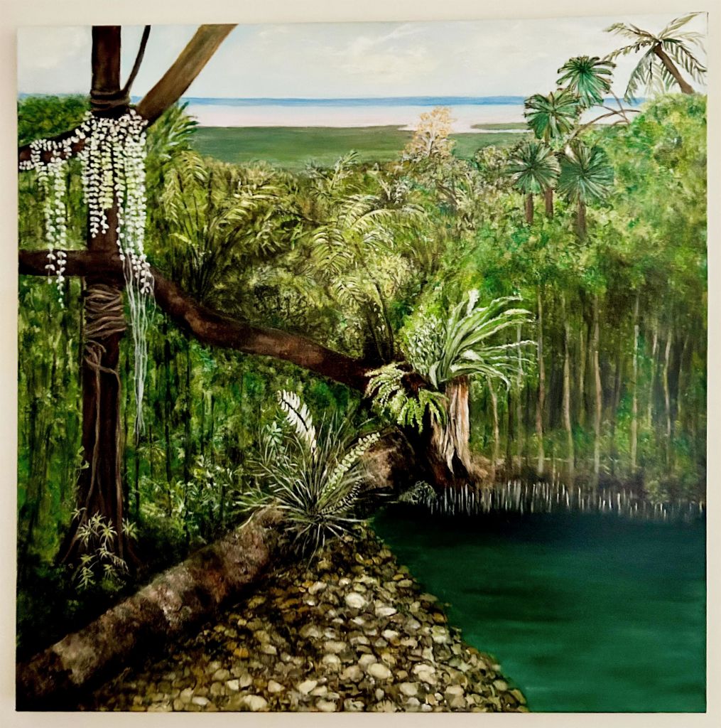 Painting of Northern Queensland rainforest